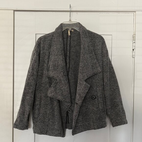 Frenchi Tweed Jacket Black and White size Small - Picture 13 of 14